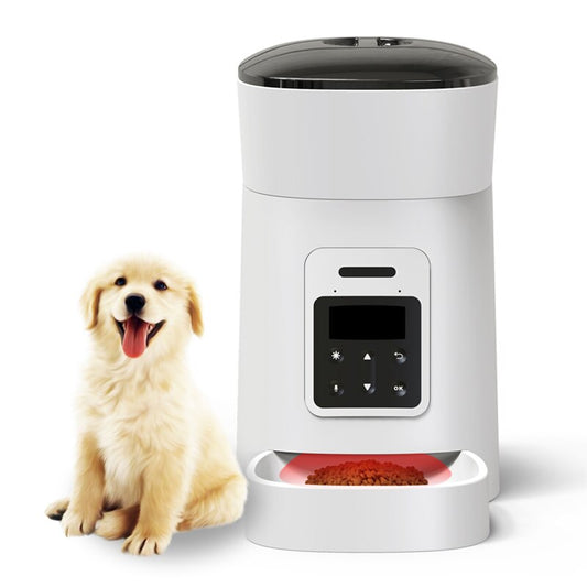 Automatic Pet Feeder for Dogs & Cats; Auto Feeding Meal Pet Food Dispenser