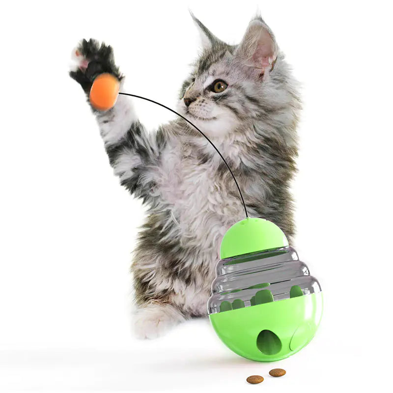 Wobble Toy and Treat Dispenser for Cats